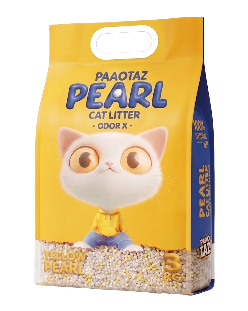 CAT LITTER YELLOW PEARL 3 KG.